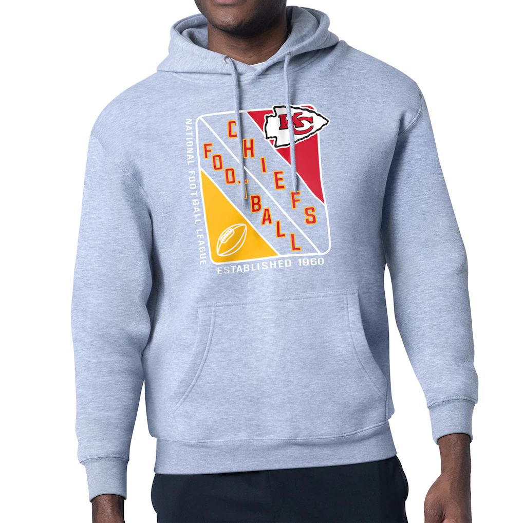 Men 2026 NFL Kansas City Chiefs Grey Hoodie hooded style 01->kansas city chiefs->NFL Jersey